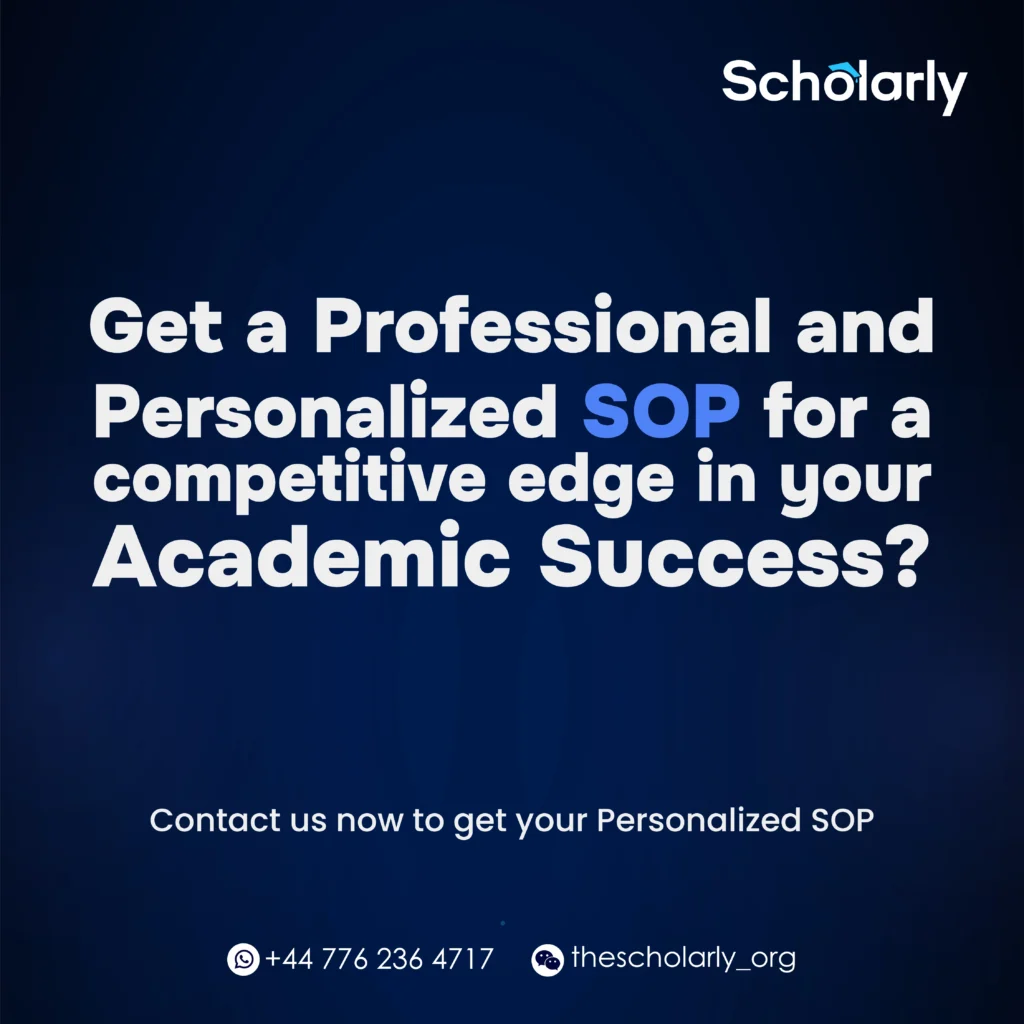 Get a Professional and Personalized SOP for a competitive edge in your Academic Success?